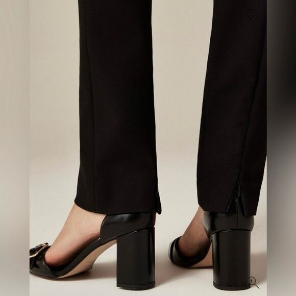 J. Crew Going Out Slim Pant Four Season Stretch Black Size 2 Petite NWT CC460 - Picture 2 of 15